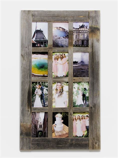 Rustic Wood Collage Picture Frames Photos