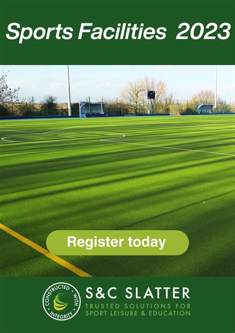 Sports Facilities 2023 Advert With Pitch And Information Sandc Slatter