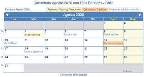 Calendario Chile Agosto De 2020 Para Imprimir Calenda