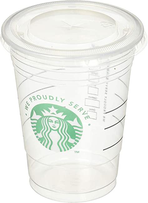 Starbucks Clear Disposable Cold Beverage Cup Ounce And Lids Pack