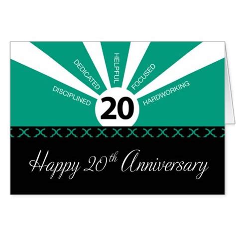 Maybe you would like to learn more about one of these? 20th Year Business Employee Anniversary, Green Card ...