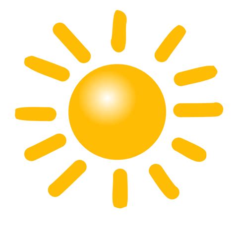 Onlinelabels Clip Art Weather Symbols Sun