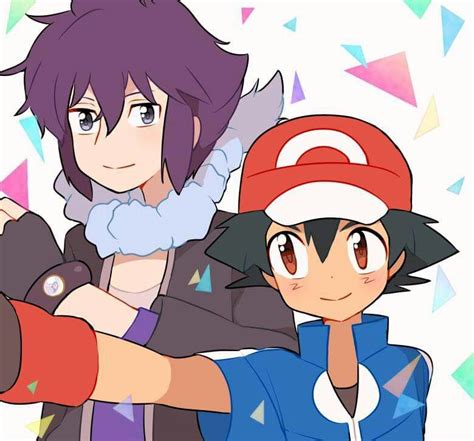 Ash Ketchum And Alain ♡ I Give Good Credit To Whoever Made This