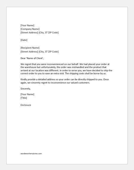 Your values and mission perfectly reflect my professional beliefs. Professional Apology Letters to Client/Customer | Word ...