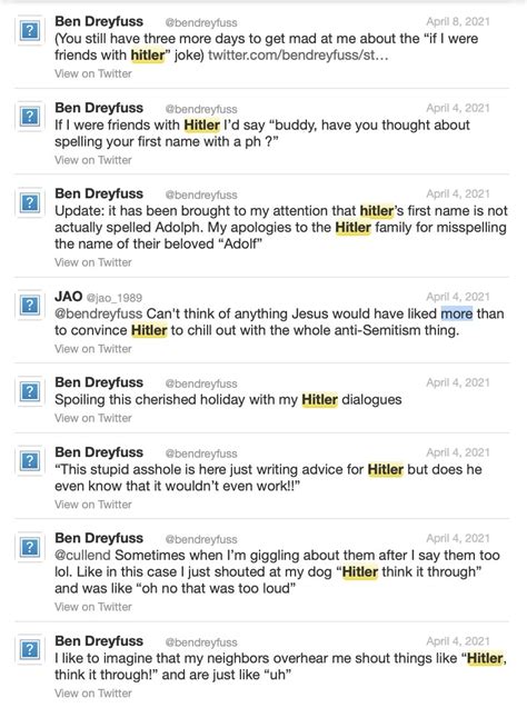 Ben Dreyfuss On Twitter Al That Are Saved In My Archive Are Some Other Weird Tweets From The