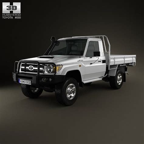 Toyota Land Cruiser J Cab Chassis Gxl D Model Max Obj Ds Fbx