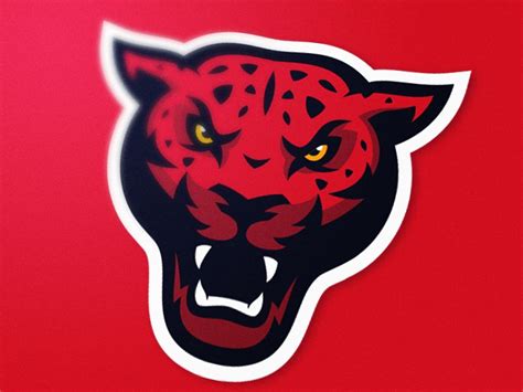 Red Panther Sports Logo Inspiration Animal Logo Sports Logo Design