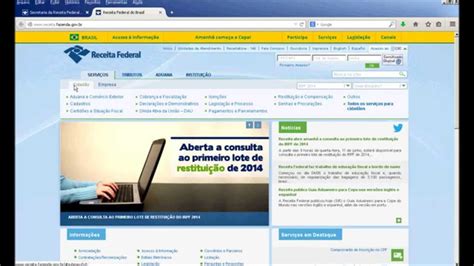 Para consultar o status da declaração do ir (saber se ela foi ou não liberada), o contribuinte precisa acessar a página da receita federal na internet e a consulta também pode ser feita via telefone, através do número 146, e no aplicativo meu imposto de renda 2020, disponível na app store, para. Como consultar a restituição do Imposto de Renda - YouTube