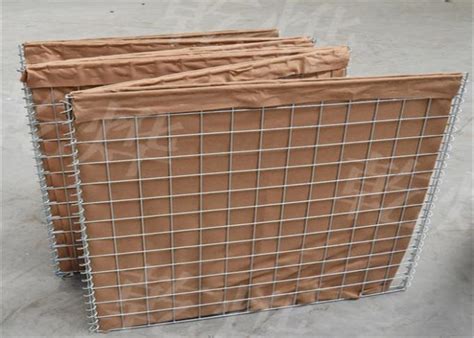 75x75mm 60mm Military Hesco Barriers Welded Sand Filled Barriers Flood