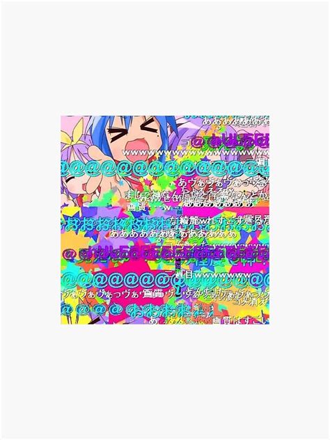 Anime Glitchcore Sticker For Sale By Cinlali Redbubble