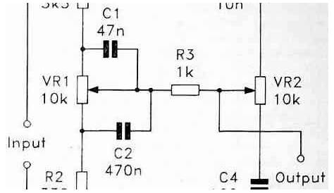 passive tone control circuit diagram