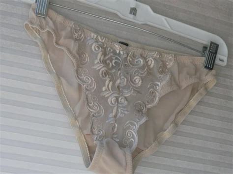 Lingerie Nude Sheer Panties Size Large Weddbook