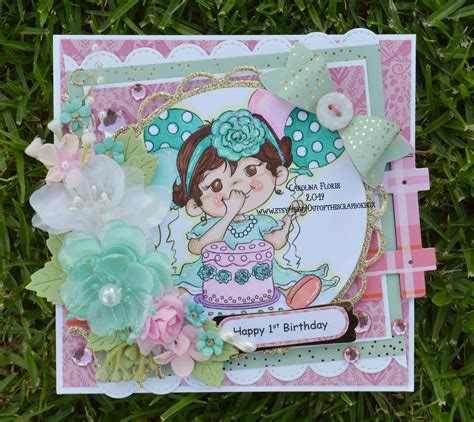 Birthday Card Baby First Birthday Little Girl Birthday Card Paper