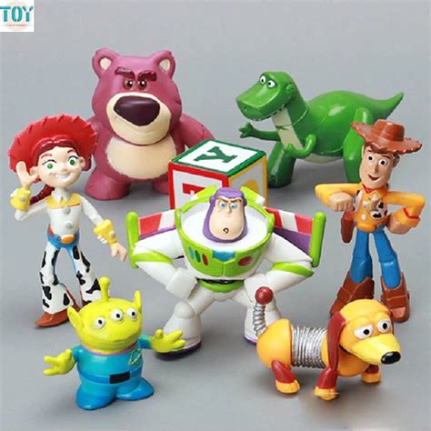 New 8pcs Toy Story 3 Pvc Action Figure Buzz Lightyear Woody Jessie Doll