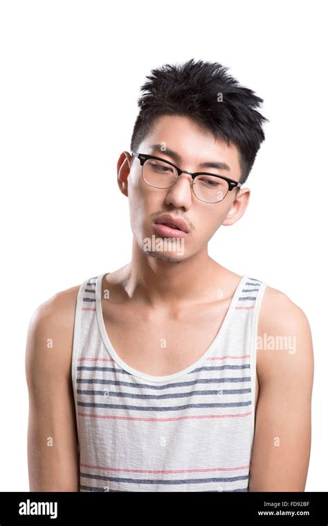 Portrait Of Young Man Depressed Stock Photo Alamy