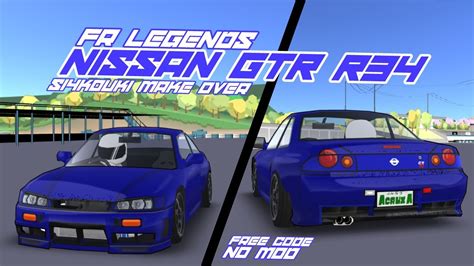 Want to support fr legends hub? Fr legends GTR R34 livery free code | Acrux A | Frl #21 ...