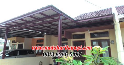 Harga kanopi baja ringan atap spandek pasir,spandek polos,alderon,polikrbont. Kanopi Baja Ringan Atap Spandek | Matahari Kanopi 0813 ...