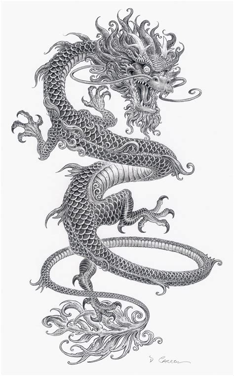 Pin By Huangxinjie On 外国油画 Dragon Tattoo Art Chinese Dragon Tattoos
