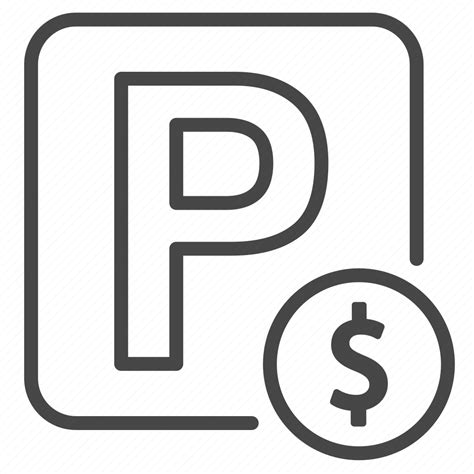 Car Paid Park Parking Pay Service Sign Icon Download On Iconfinder