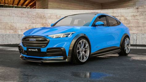 Mach-e by motion r design: body kit, front lip, fender flares, spoiler