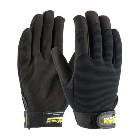 Pip Maximum Safety Black Synthetic Leather Mechanical Safety Gloves