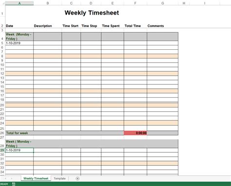 How To Create A Weekly Timesheet In Excel The Best Way Is By