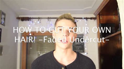 Detangle your hair with a comb. HOW TO CUT YOUR OWN HAIR UNDERCUT MEN'S HAIRSTYLES YouTube ...