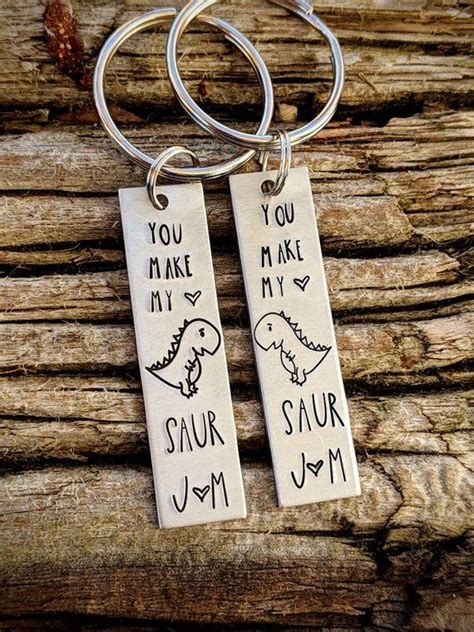 Ready to get dreaming about your next outdoor escape as a newlywed couple? Personalized hand stamped matching set of couples ...