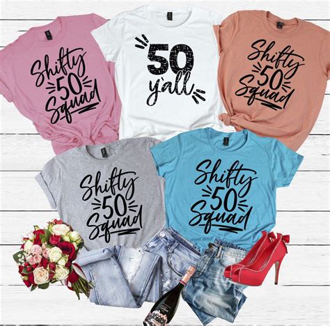 Hello Fifty Shirt Fifty Shirt 50th Birthday Shirt 50th Etsy In 2021 50th Birthday Shirts