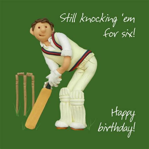 Cricket Happy Birthday Card One Lump Or Two Cards Love Kates