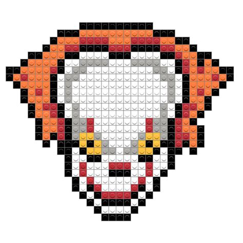 Pennywise Pixel Art Grid Grid Pennywise Pixel Art Hd Png Download