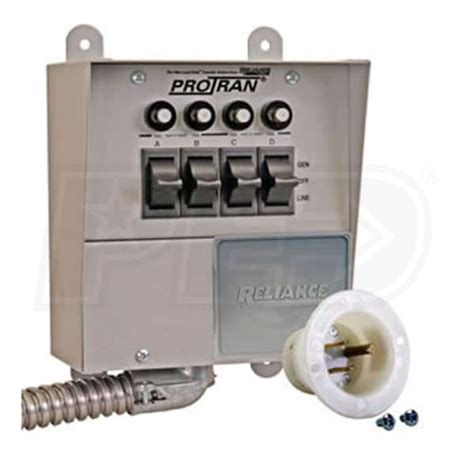 Reliance Controls 15 Amp 120v 4 Circuit Indoor Transfer Switch