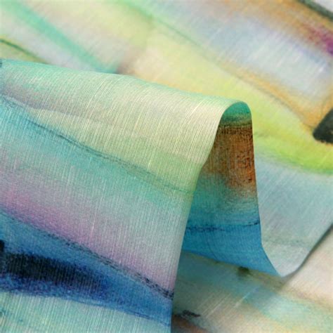Summer Bamboo Silk Linen Fabric By The Yard Width 55 Inch B70 Etsy