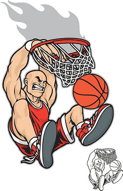 Royalty Free Slam Dunk Basketball Clip Art Vector Images