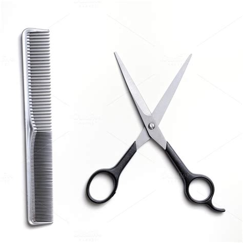 Scissors And Comb Barber Isolated ~ Business Photos On Creative Market