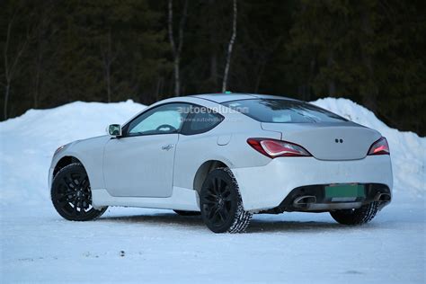 So this kind of car actually is appropriates for being used in the hard field. Spyshots: 2017 Hyundai Genesis Coupe Mule Starts Winter ...