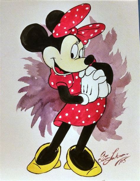 Minnie Mouse Print Minnie Mouse Art Minnie Mouse Painting Etsy