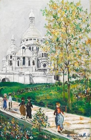 Maurice Utrillo Sacré Cœur De Montmartre Et Square Saint Pierre 1932