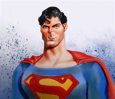 Caricatura De Superman Christopher Reeve Celebrity Caricatures