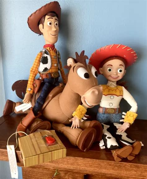 Toy Story Lot Talking Woody Bullseye And Jessie Thinkway Toys Disney