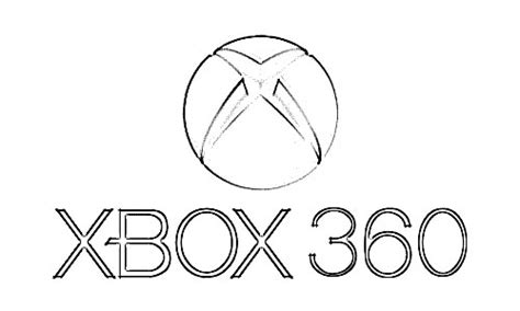 Xbox Logo Coloring Page