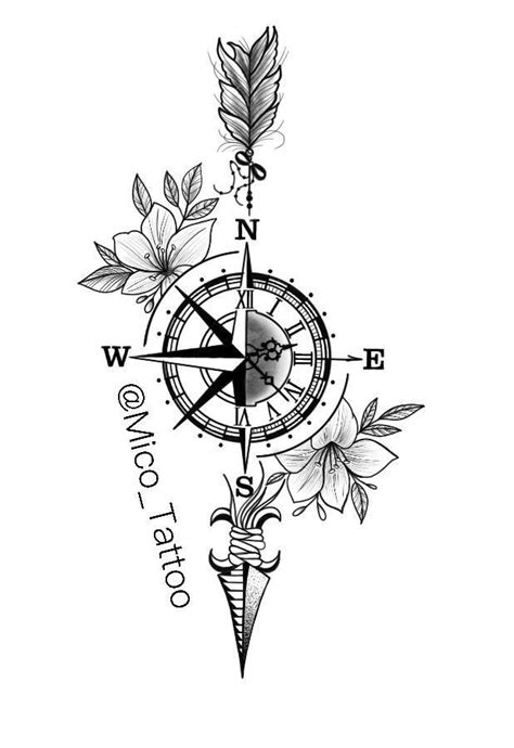 Top Cool Compass Tattoos Ideas And Design For Men And Women In Compass Tattoo Design