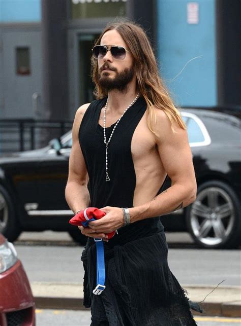 Jared Leto Shows Off His Buff Biceps And Hot Bod In A Muscle Teesee The Pics