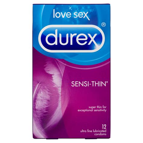 durex love sex sensi thin 12 ultra fine lubricated condoms weshine ca health and beauty