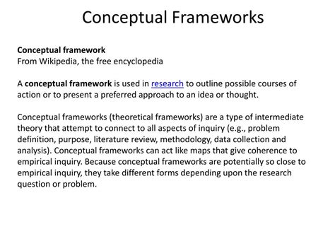 Conceptual Framework Explanation Examples Imagesee
