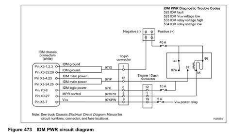 International Dt466 Electronic Control Systems Diagnostics Idm Pwr