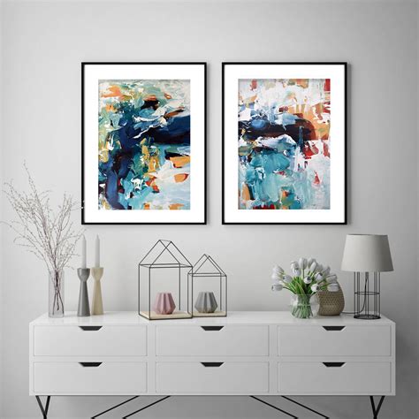 How many framed art sets are there on amazon? large art print set of two framed wall art by abstract ...