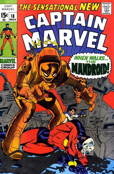 Captain Marvel 18 Cover By Gil Kane Marvel Comics Covers Marvel Comic Books Comic Books Art