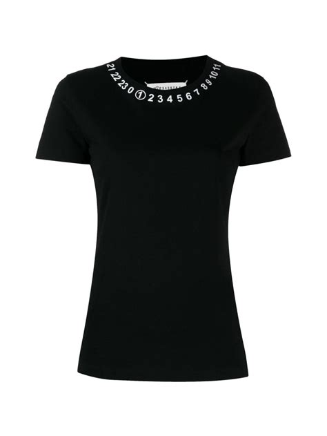 Maison margiela, formerly maison martin margiela, is a french luxury fashion house headquartered in paris and founded in 1988 by belgian designer martin margiela. Maison Margiela Numbers Print T-shirt in Black - Lyst