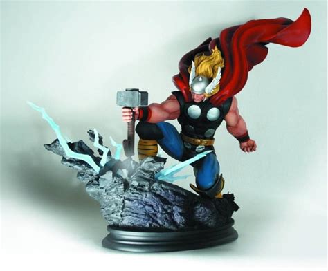 Thor Smashing Hammer Strike Down The Avengers Full Size Action Statue